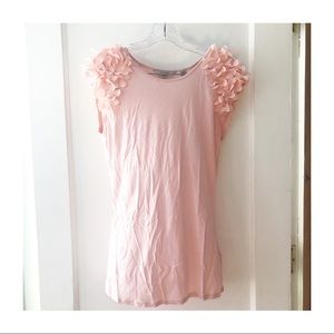 Ted Baker Floral Cap Sleeve Blouse Pink